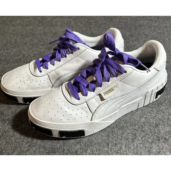 Puma Women’s Cali Bold 370811-01 White Casual Shoes Sneakers Size M9 (men’s 7.5) - Picture 3 of 13